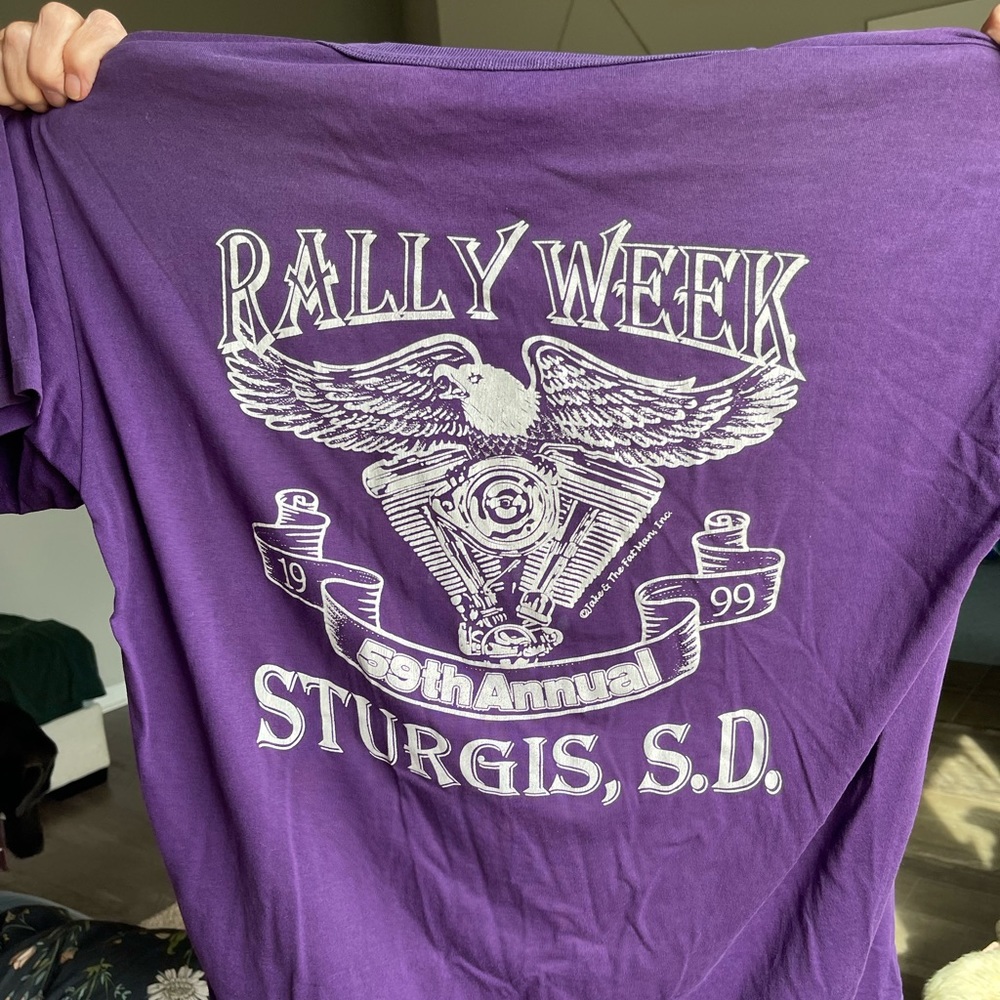 Xl purple Sturgis t-shirt 1999